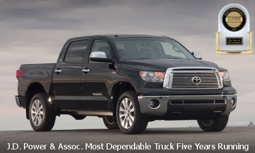 2010 Toyota Tundra Dependability Award