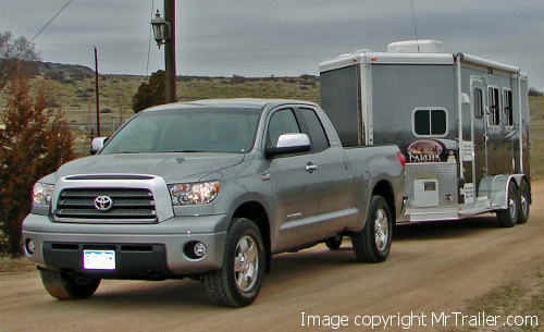 toyota tundra towing horse trailer #5