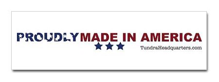 Tundra Made In The USA Bumper Sticker