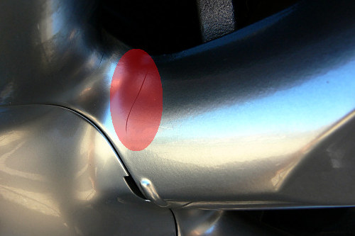 Say no to cracked alloy wheels. Cracked alloy wheel