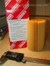 The OEM filter for the Tundra 4.6L and 5.7L V8 Tundra oil filter 5.7 4.6