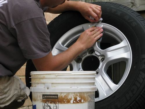 DIY Wheel Painting- Step 2